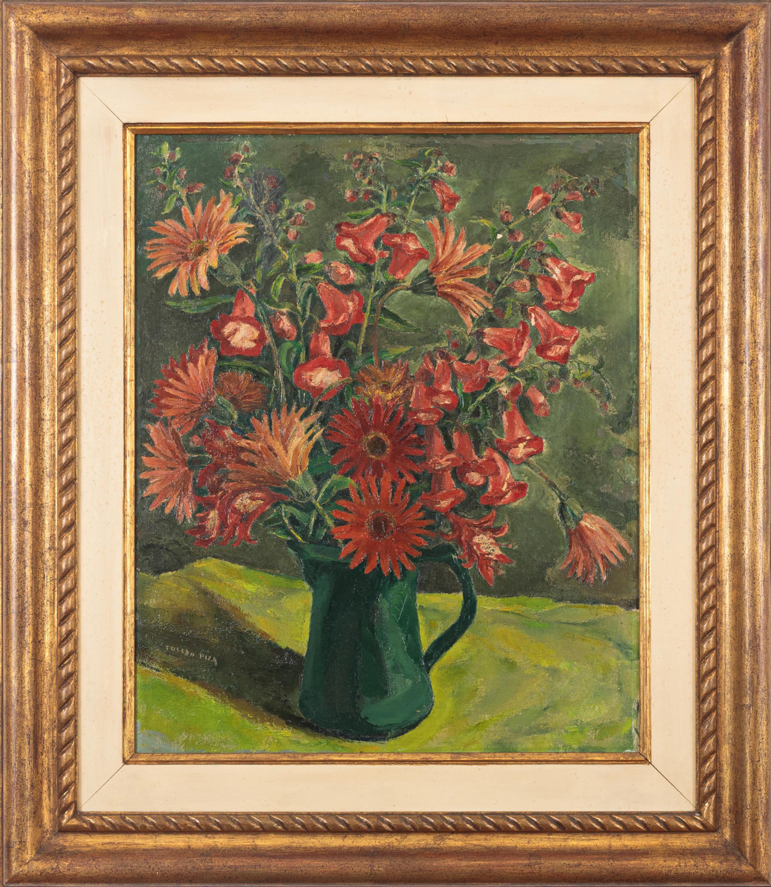 Toledo Piza - Vaso de flores, óleo sobre tela, 55 x 45 cm