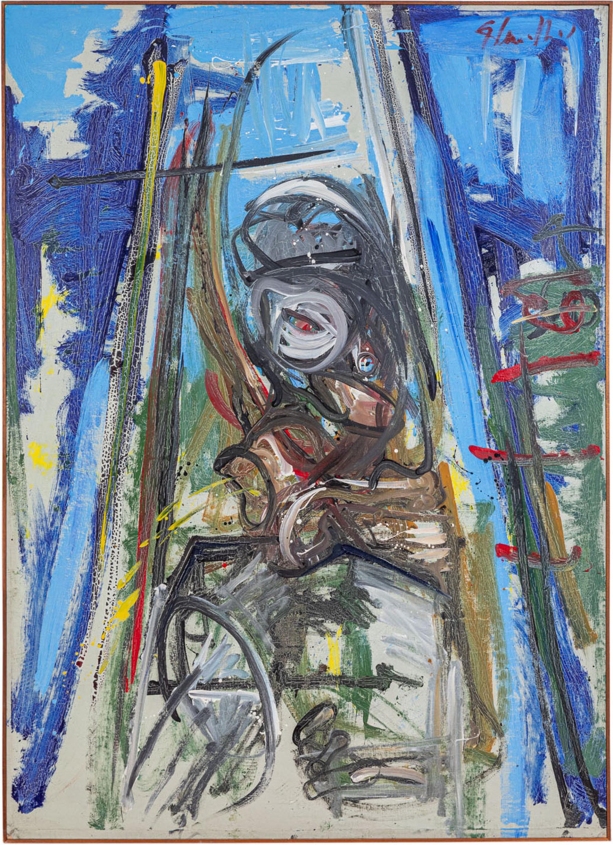Flávio Shiró - La Source, 1999, óleo sobre tela, 180 x 130 cm