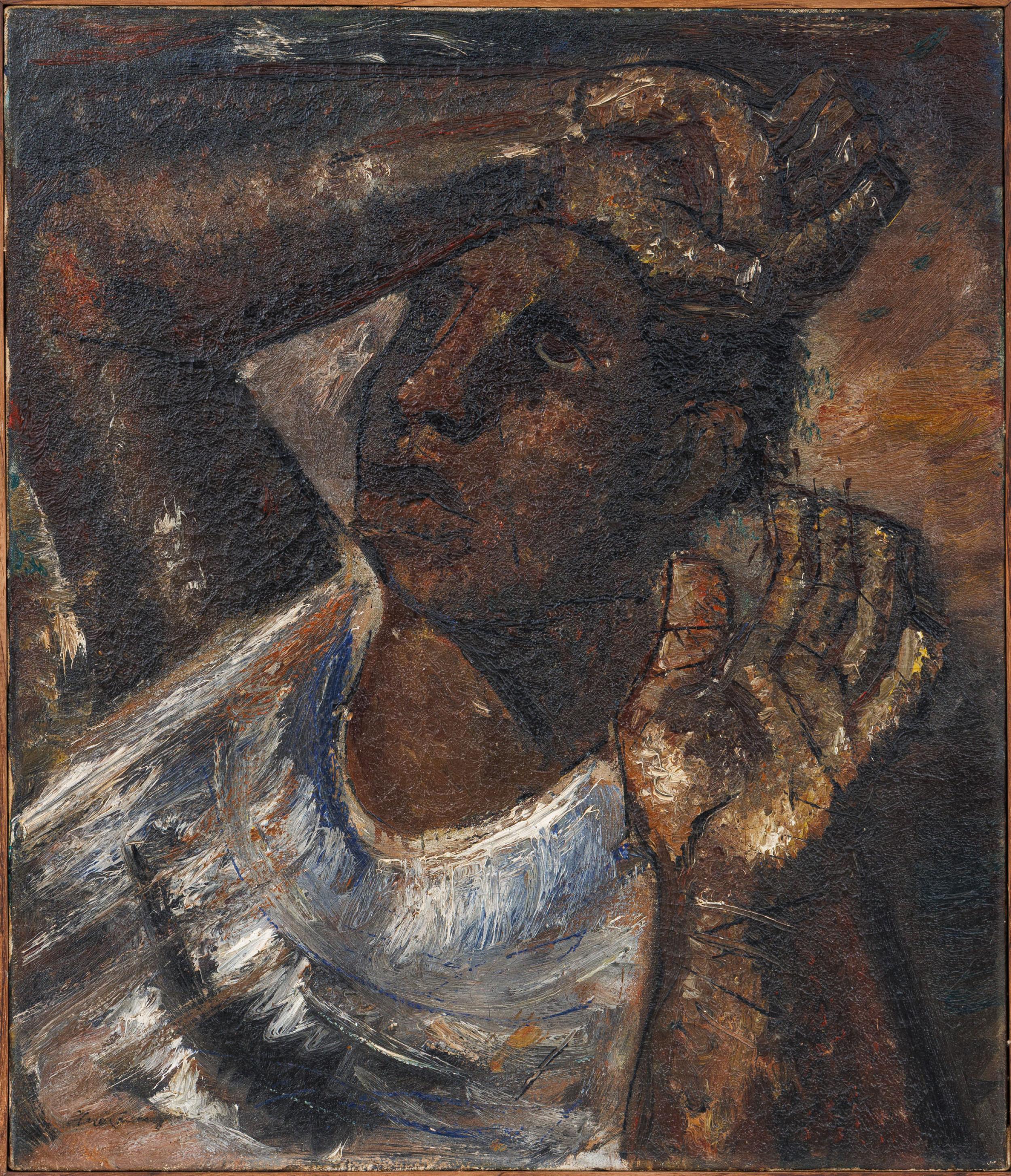 Iberê Camargo - Sem título, s.d, óleo sobre tela, 70 x 60 cm