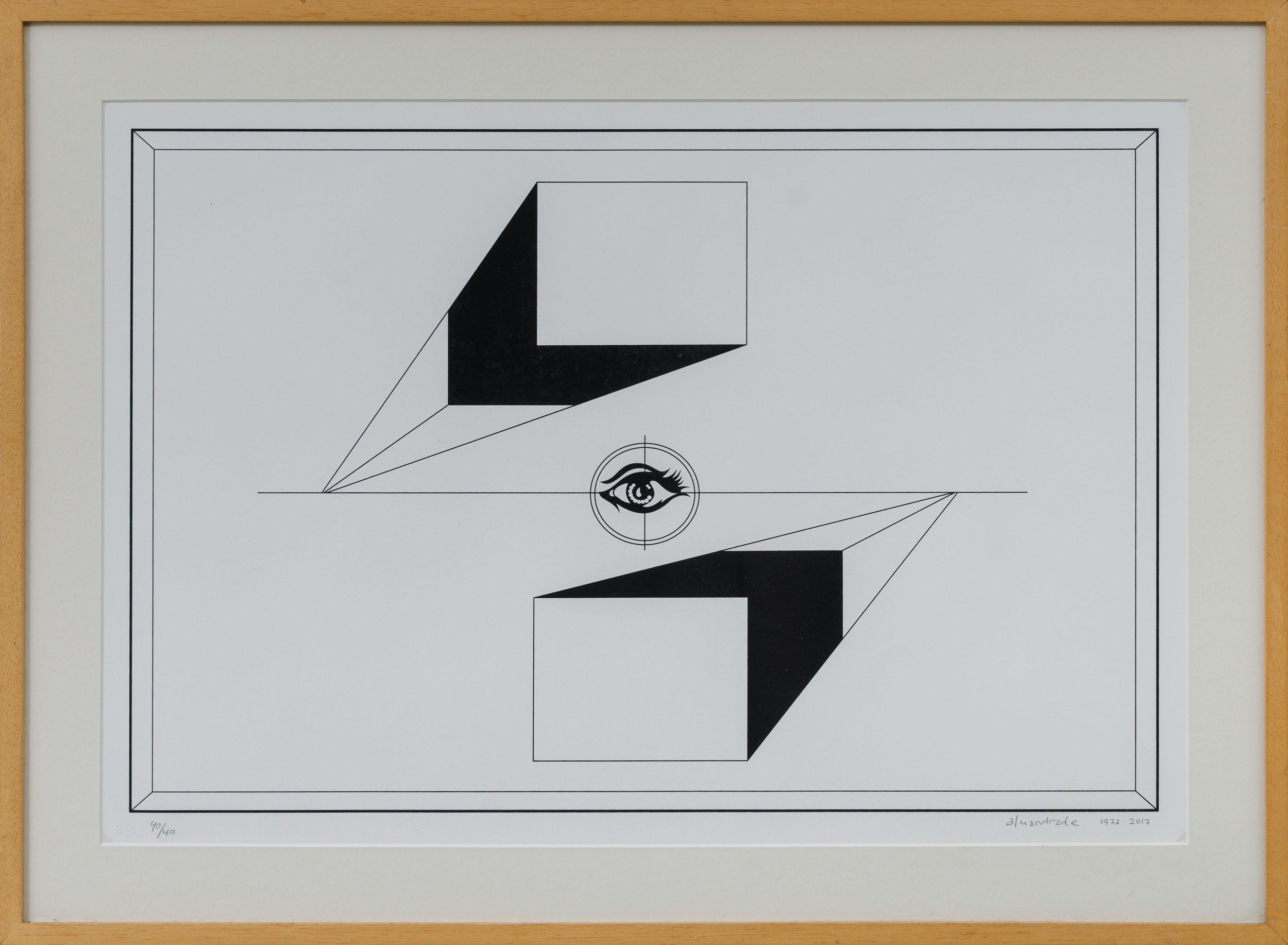 Almandrade - Sem título, 1977/2017, 40/40, serigrafia sobre papel, 44 x 64 cm