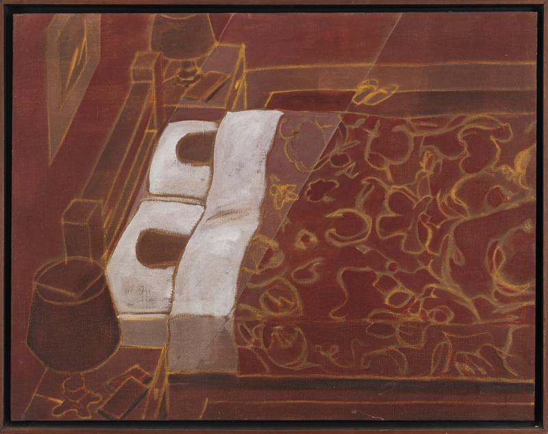 Luiz Paulo Baravelli - Intelectuais 1981 óleo sobre tela 69 x 90 cm