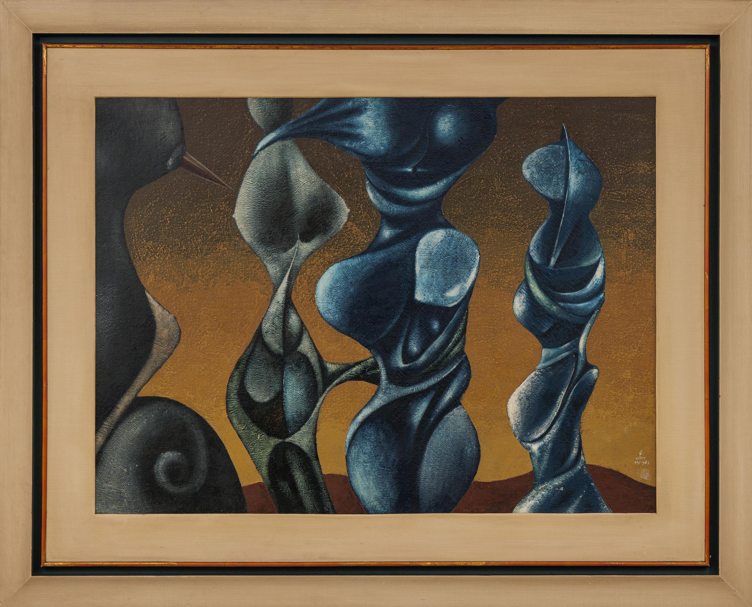 Walter Lewy - Sem título, 1967, óleo sobre tela, 75 x 100 cm