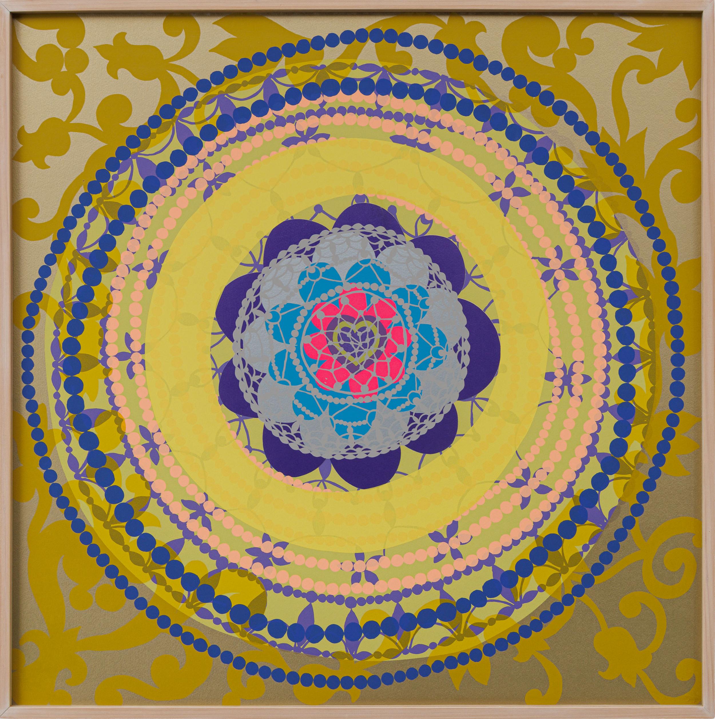 Beatriz Milhazes - No Campo, 1997, serigrafia sobre papel, 76 x 76 cm