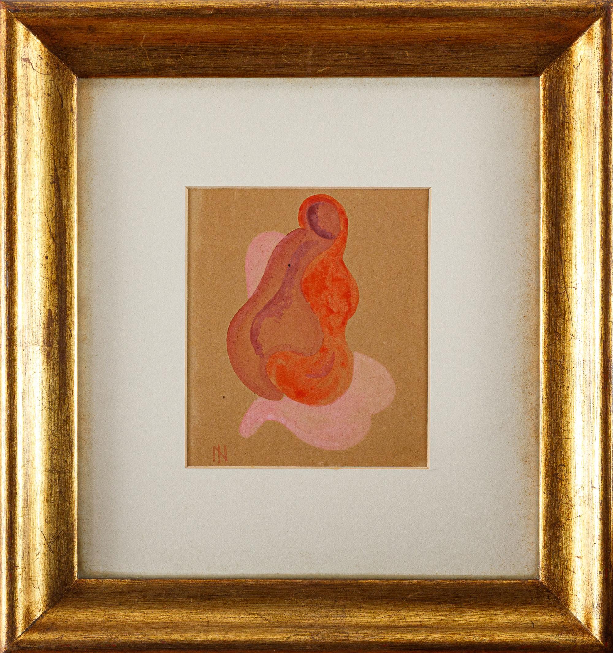 Ismael Nery - Sem título, déc. 1920, aquarela sobre papel, 16,5 x 14,5 cm