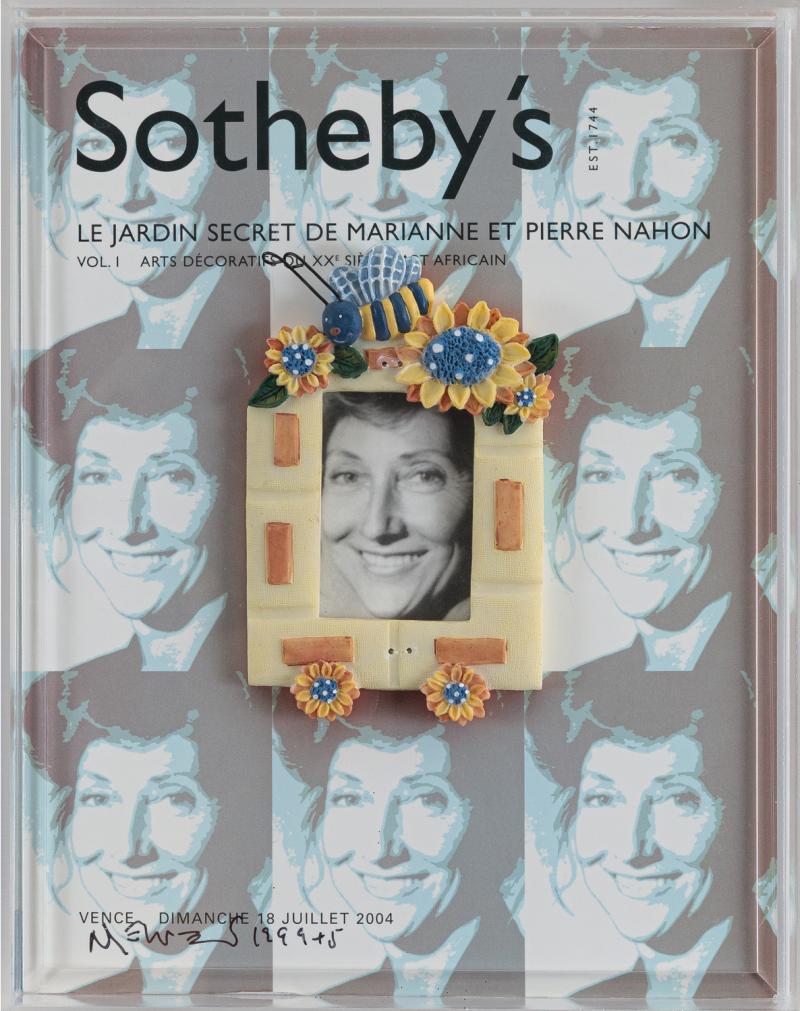 Nelson Leirner - Da série Sotheby’s - Le Jardin Secret de Marianne et Pierre Nahon 2004 técnica mista 28 x 22 x 75 cm