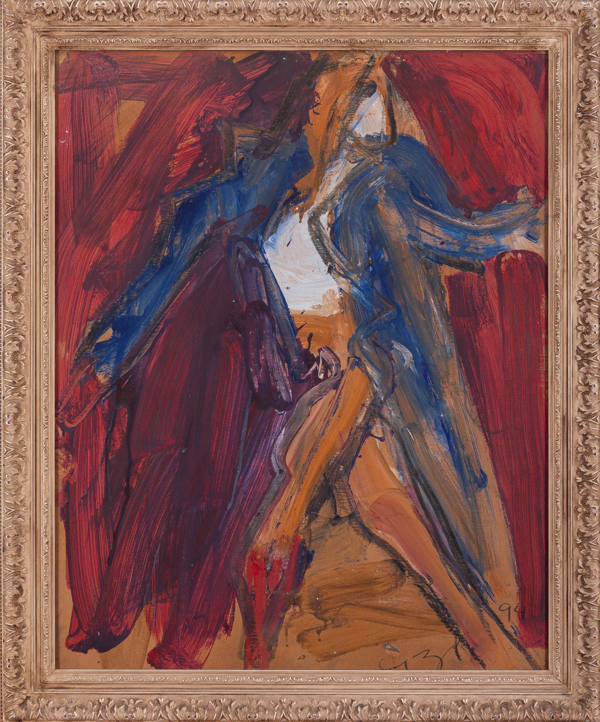 Antonio Hélio Cabral - Figura Feminina, 1994, óleo sobre papel, 100 x 80 cm