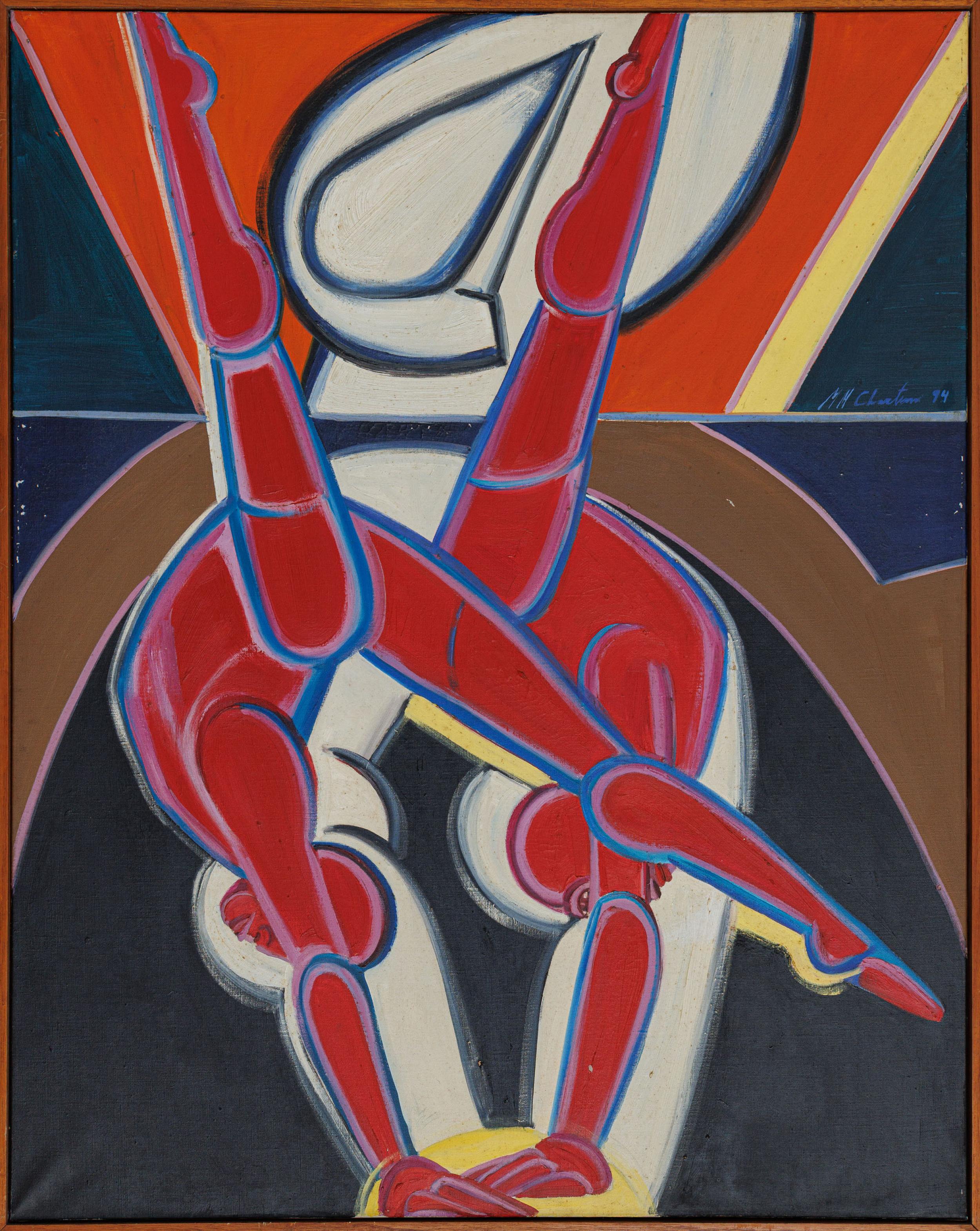 Maria Helena Chartuni - Equilíbrio Sideral, 1994, óleo sobre tela, 121 x 96 cm