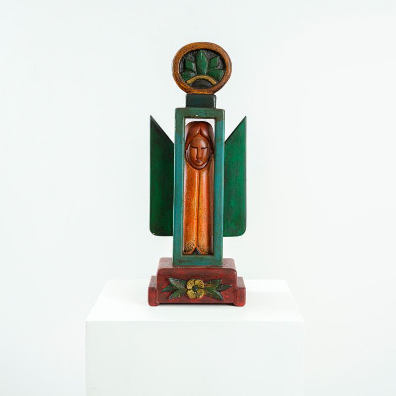 José Barbosa da Silva - “AnjoPhallus “, 11/2006 - Olinda, madeira, 51,5 x 19 x 15 cm