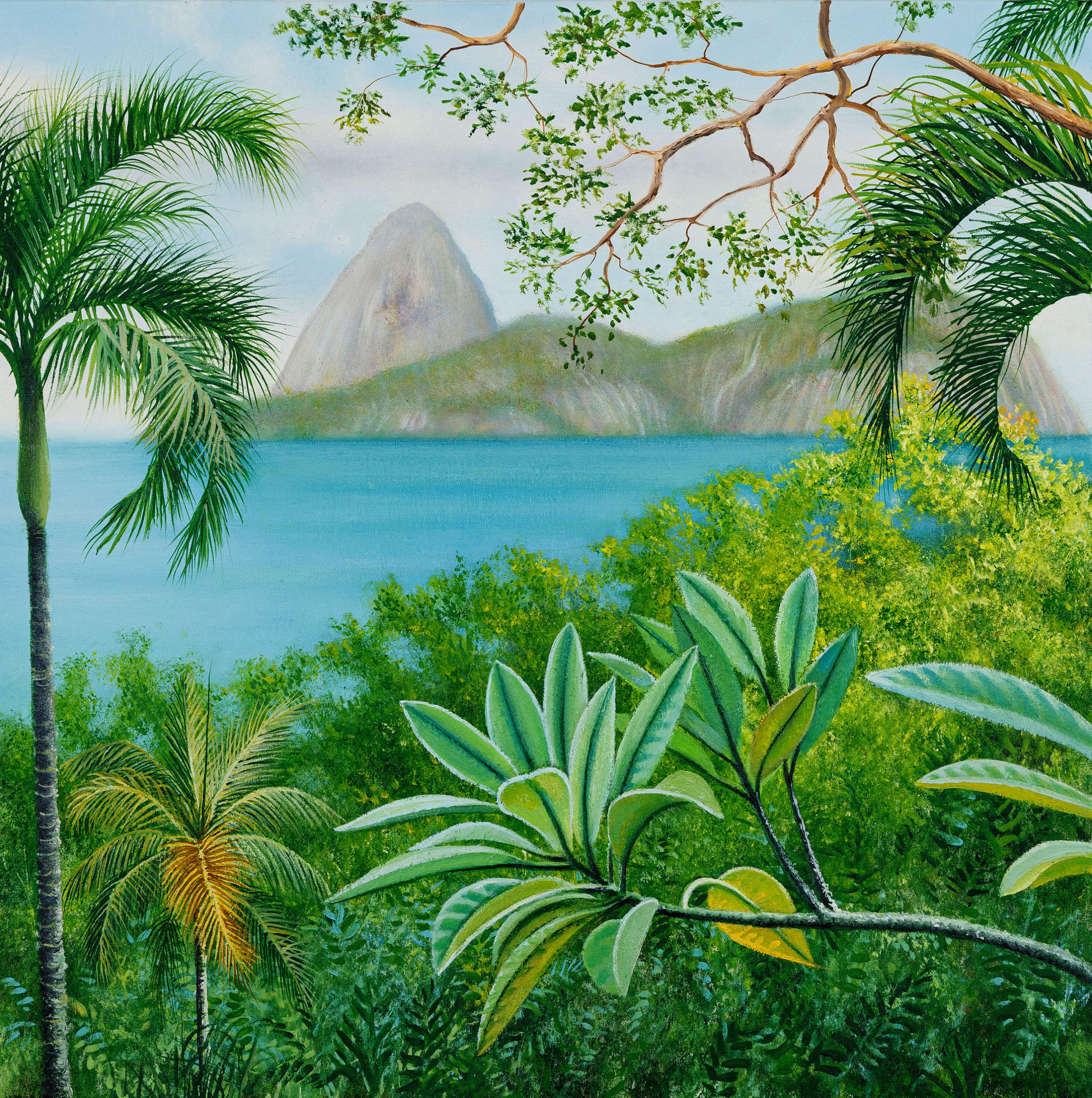 Luiz Sôlha - Mata Atlântica 53, 2026, óleo sobre tela, 60 x 60 cm