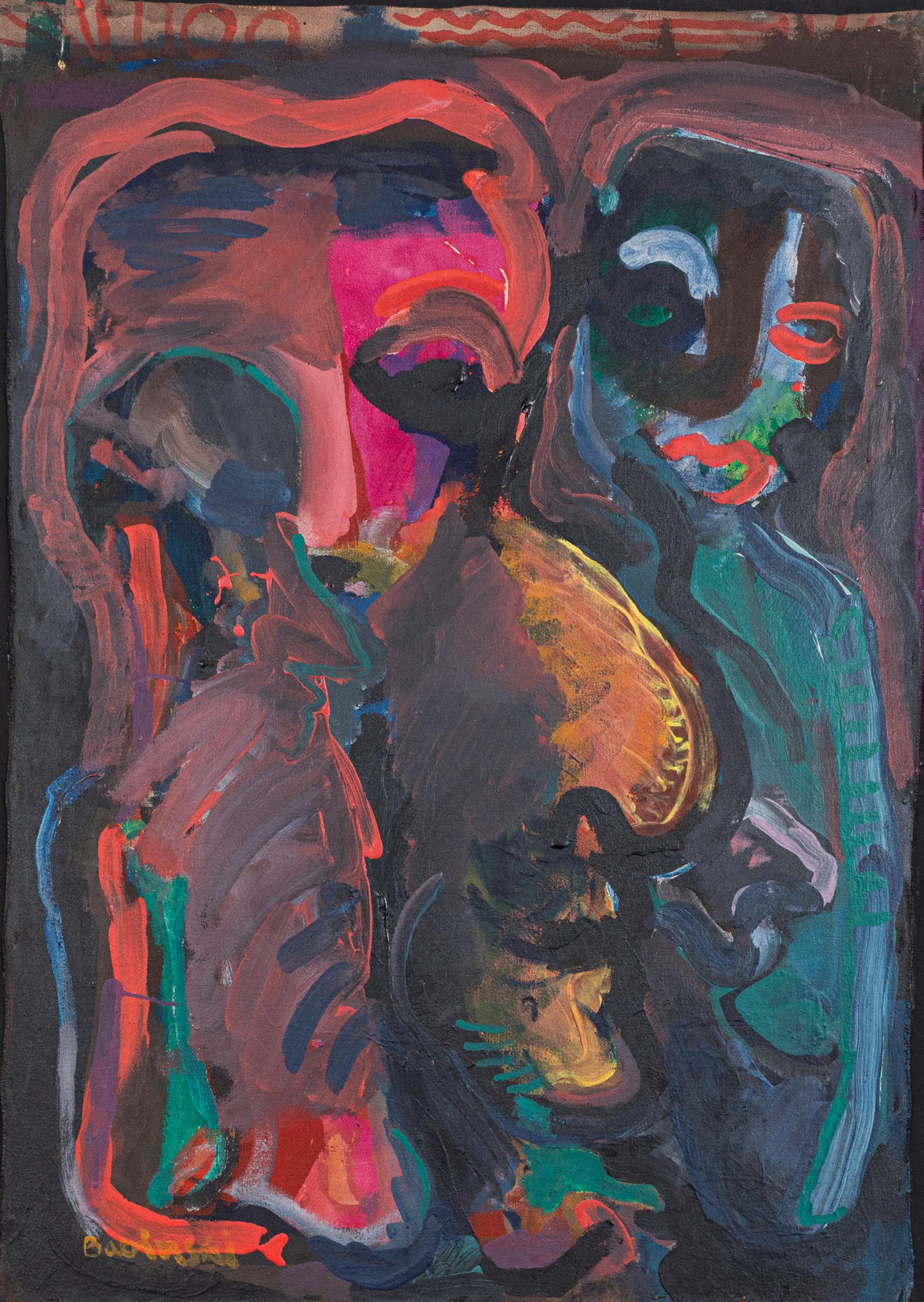 Maciej Babinski - Sem título, s.d., óleo sobre tela colado em placa, 106 x 76 cm