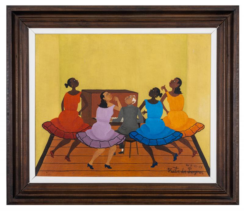 Heitor dos Prazeres - Sem título, 1965, óleo sobre tela, 50 x 61 cm