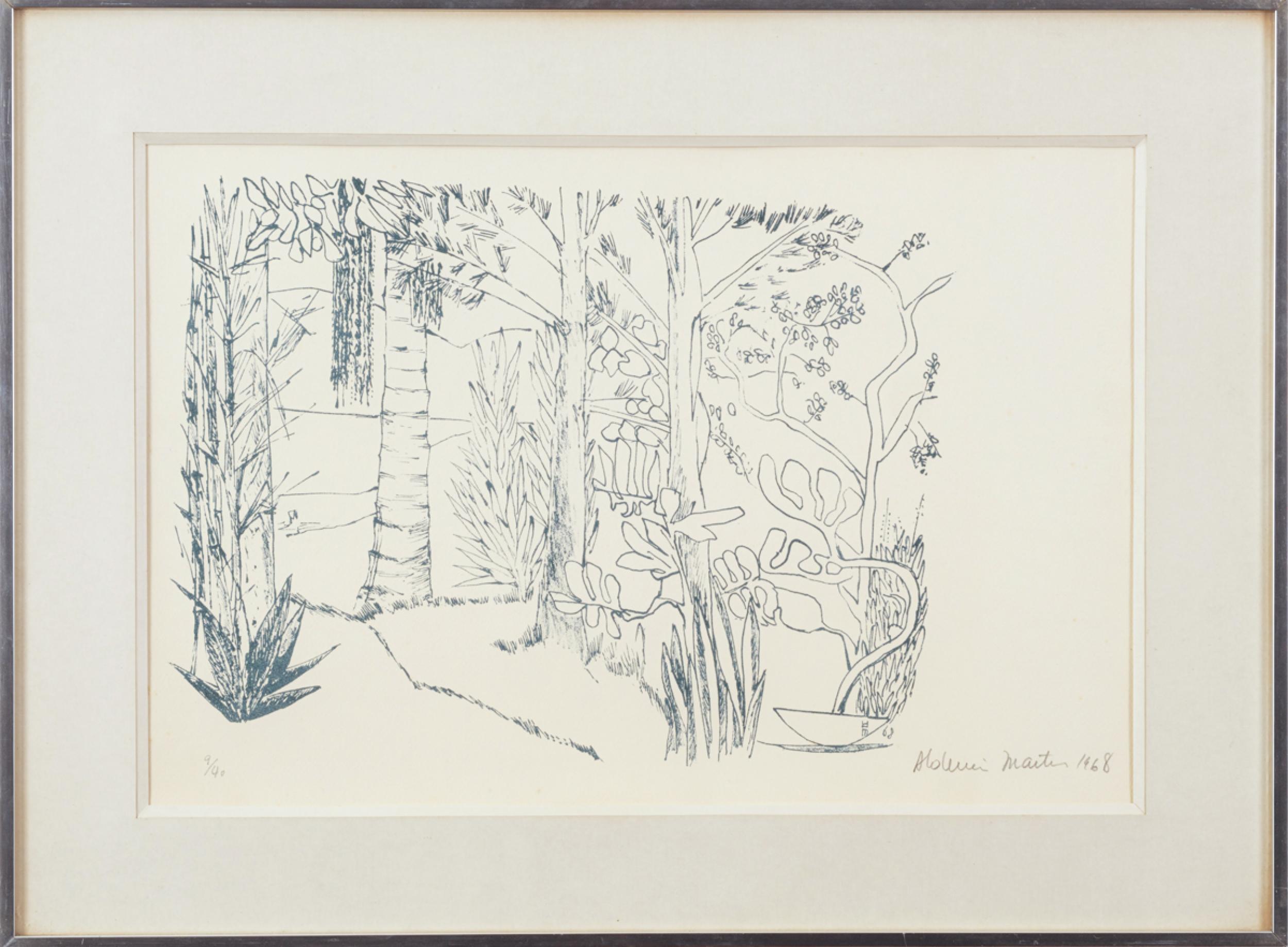 Aldemir Martins - Sem título, 1968, 9/40, xilogravura sobre papel, 37 x 55 cm
