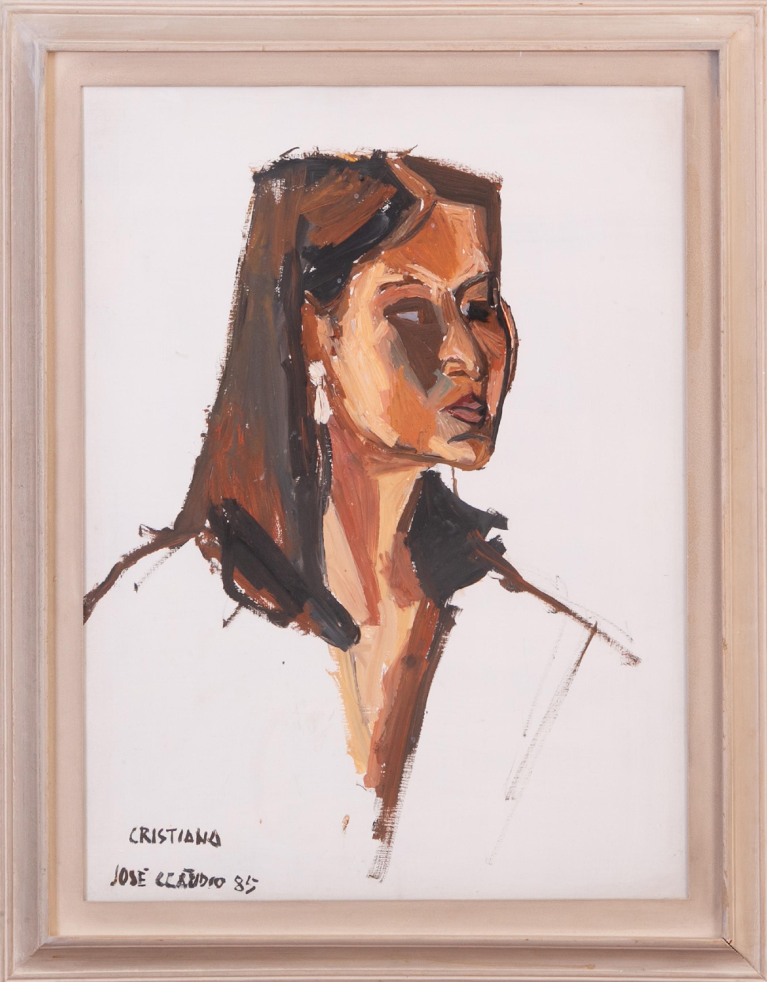 José Claudio - Cristina, 1985, óleo sobre placa, 80 x 60 cm