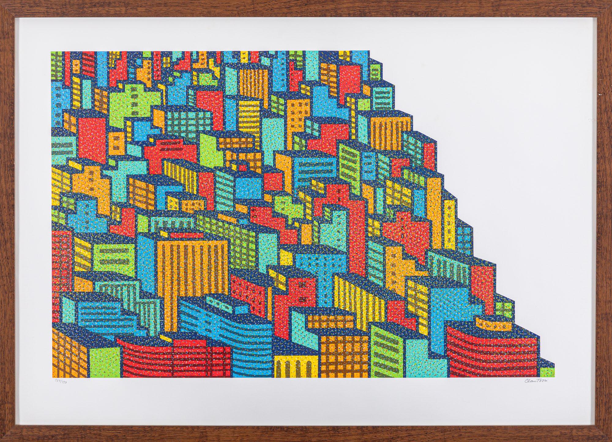 Claudio Tozzi - Cidade, s.d., 124/150, serigrafia sobre papel, 50 x 70 cm