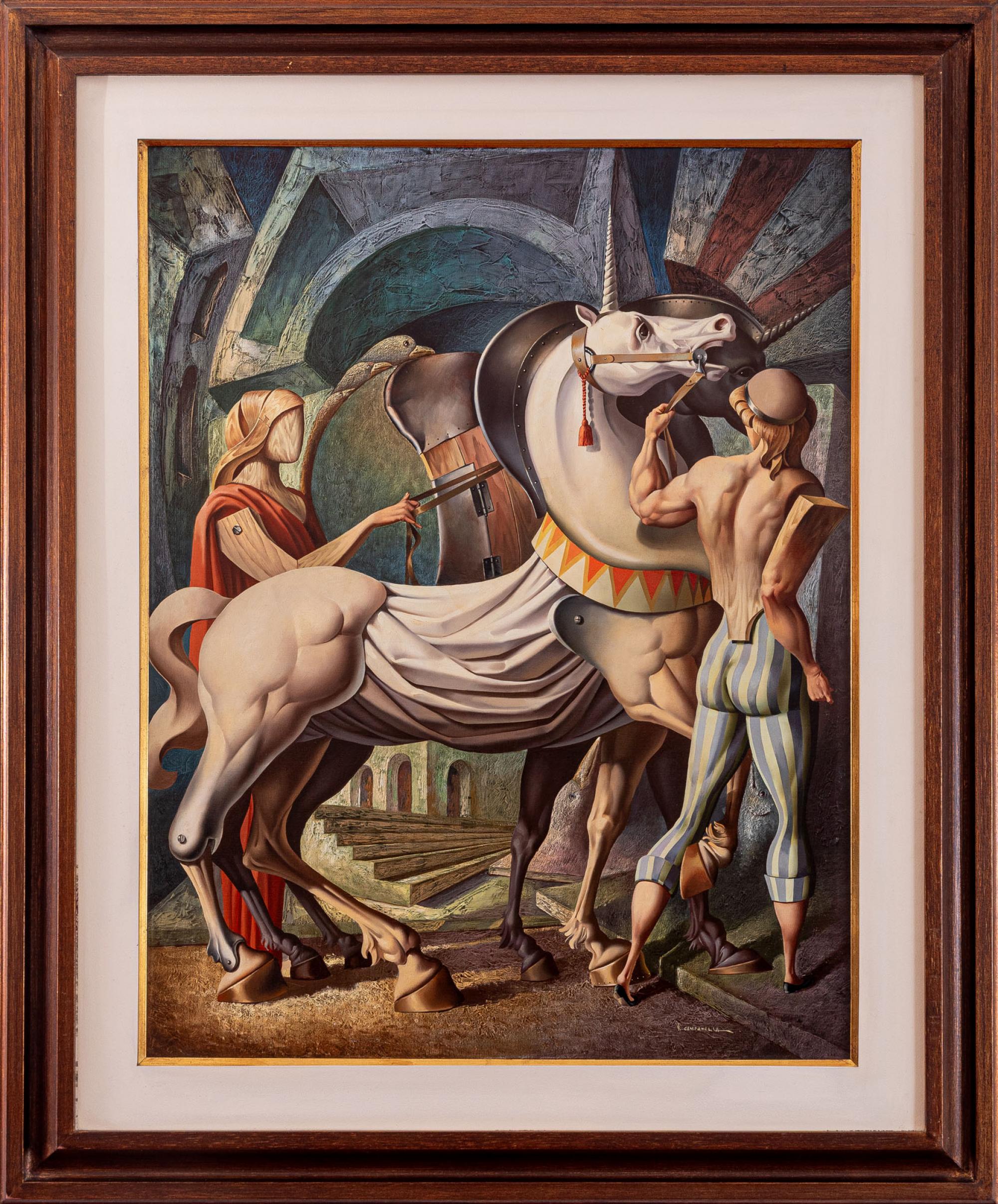 Vito Campanella - Precipitation des Rythmes, 1991, óleo sobre tela, 90 x 76 cm