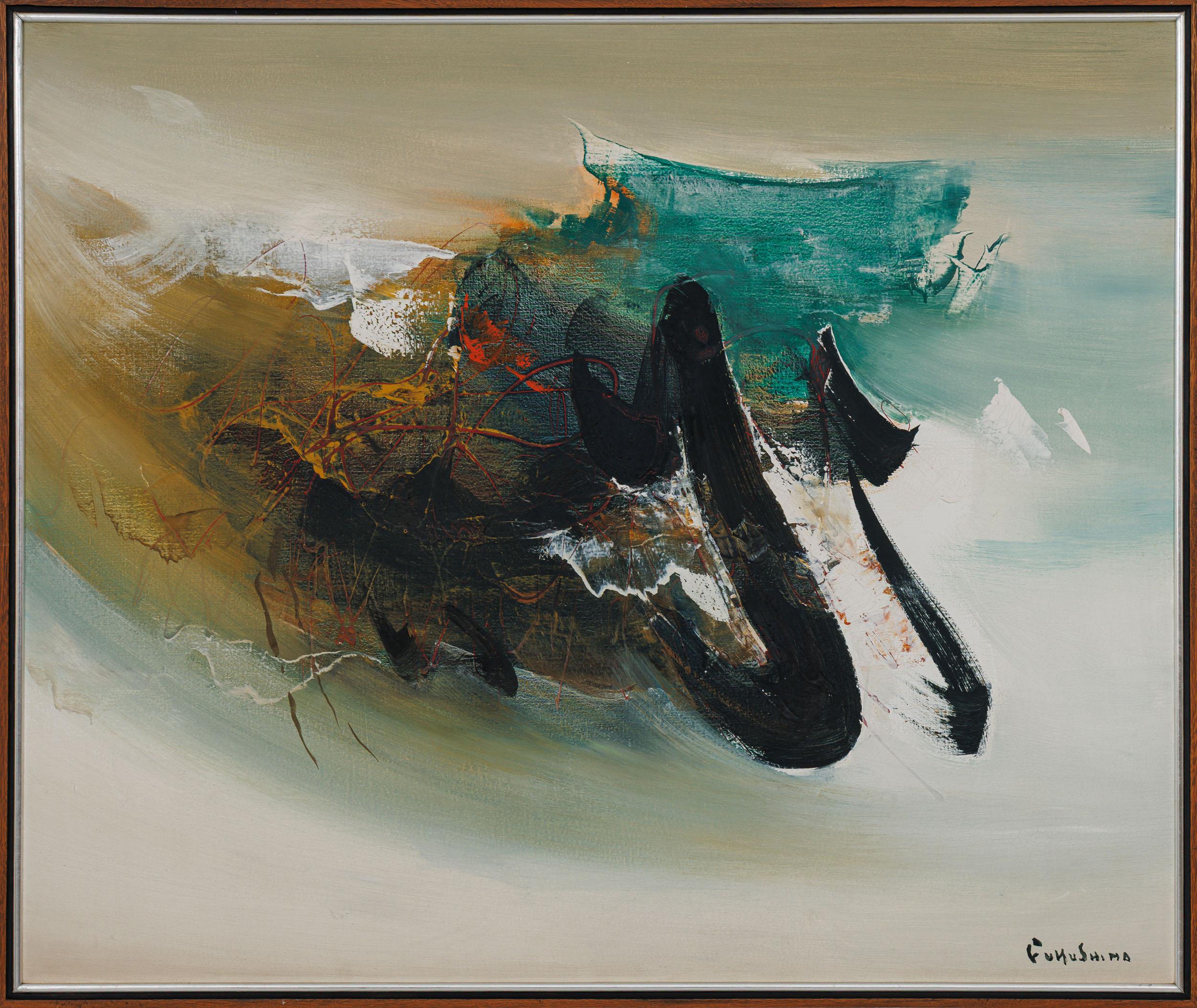 Takashi Fukushima - Sem título, s.d., óleo sobre tela, 100 x 120 cm