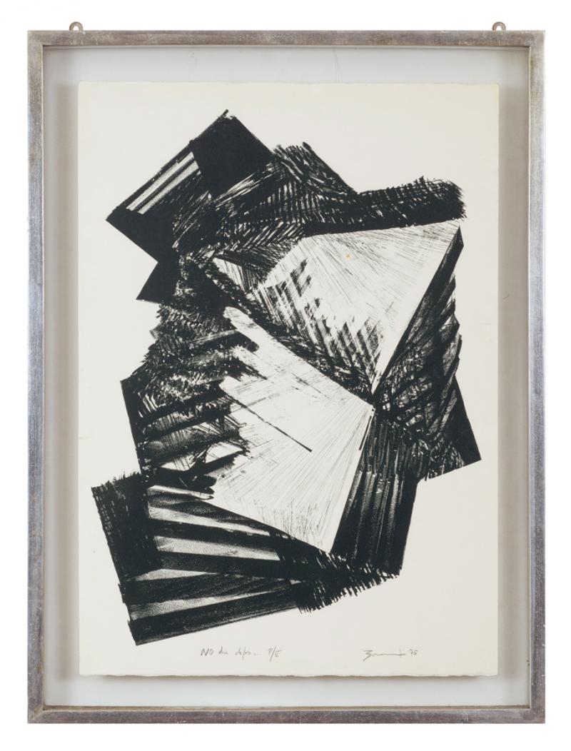 Maria Bonomi - No dia depois..., 1975, P.E., litogravura sobre papel, 70 x 50 cm