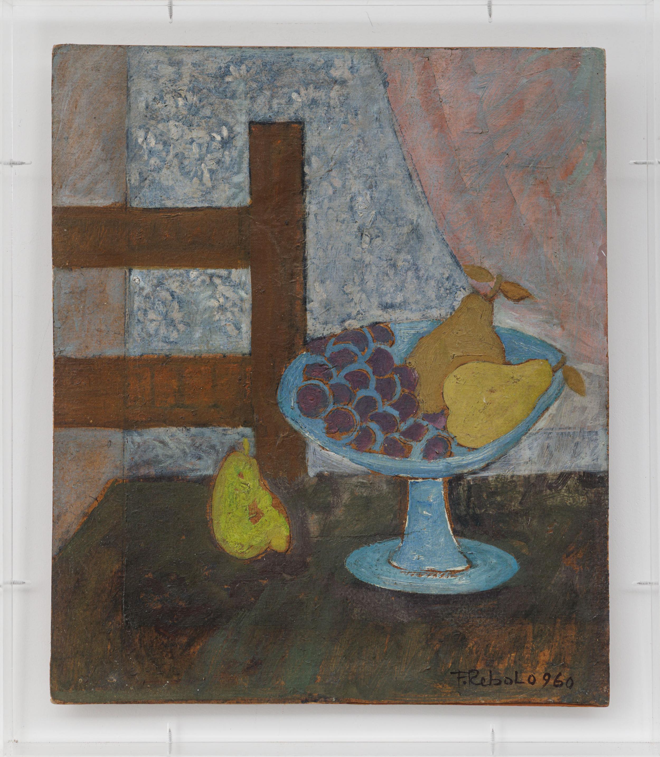 Francisco Rebolo - Natureza Morta, 1960, óleo sobre placa, 40 x 34 cm