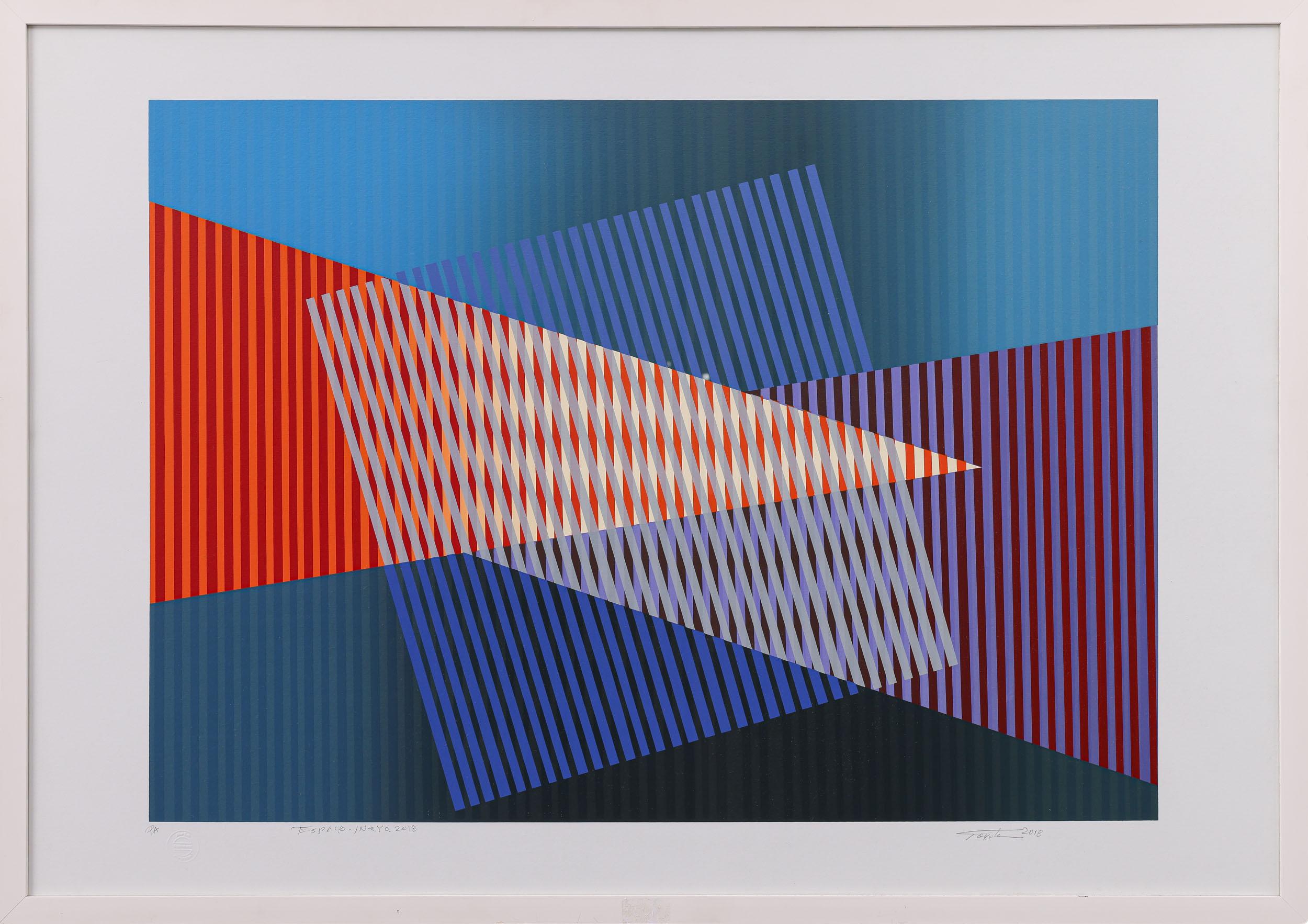 Yutaka Toyota - Espaço - Invisível, 2018, P.A, serigrafia sobre papel, 68 x 98 cm