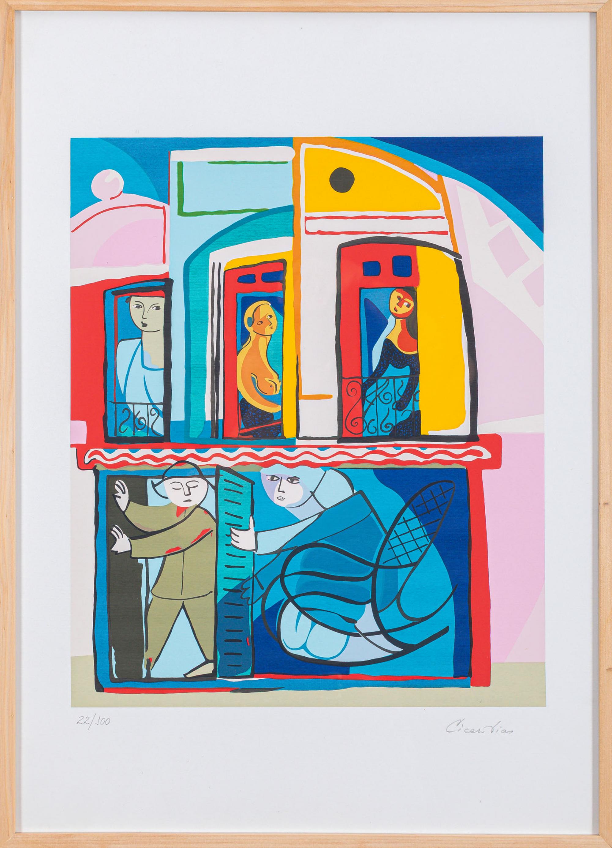 Cícero Dias - Sem título, s.d., 22/100, serigrafia sobre papel, 70 x 50 cm