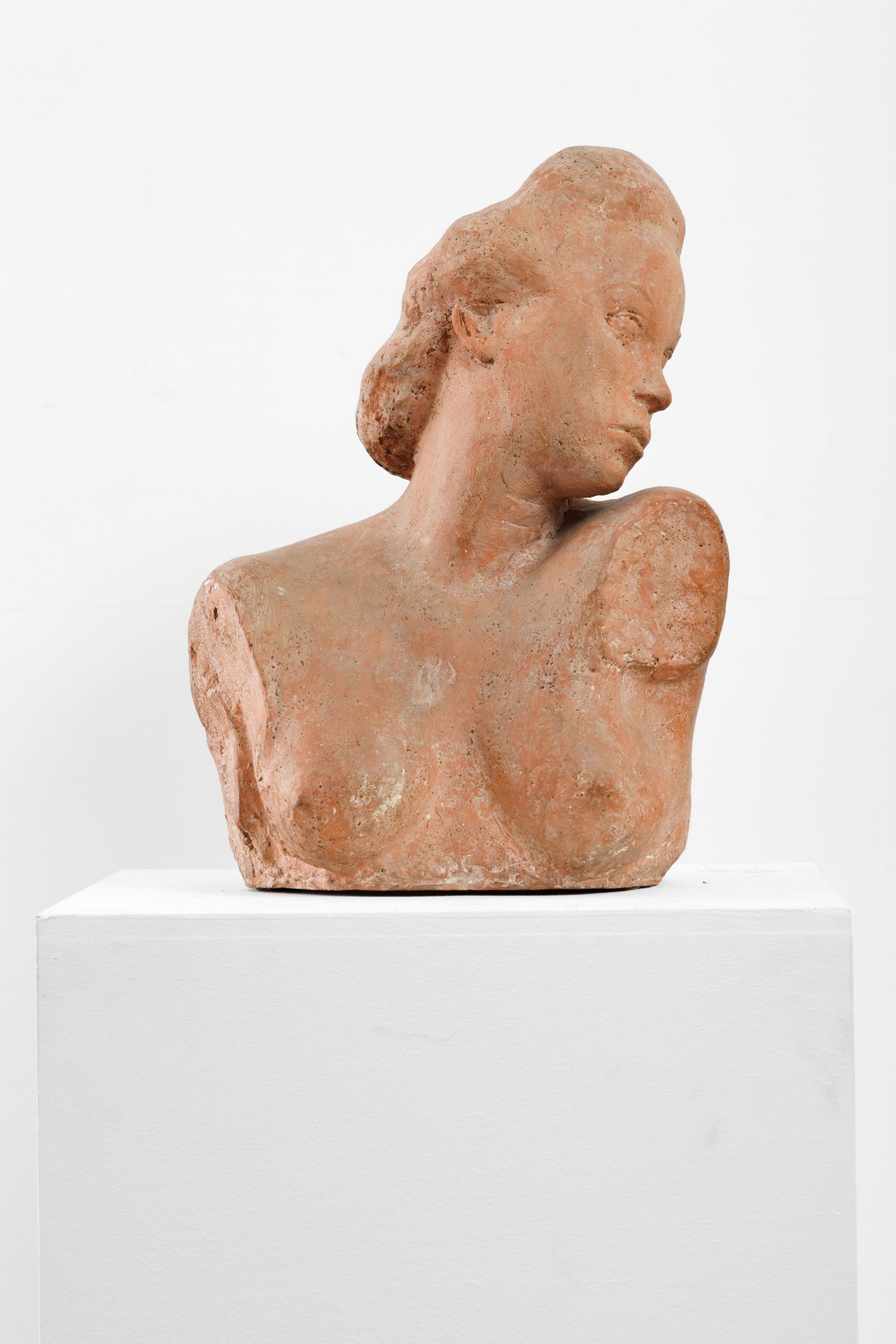 Bruno Giorgi - Torso da Cabocla, 1942, escultura em terracota, 50,5 x 35 x 24 cm