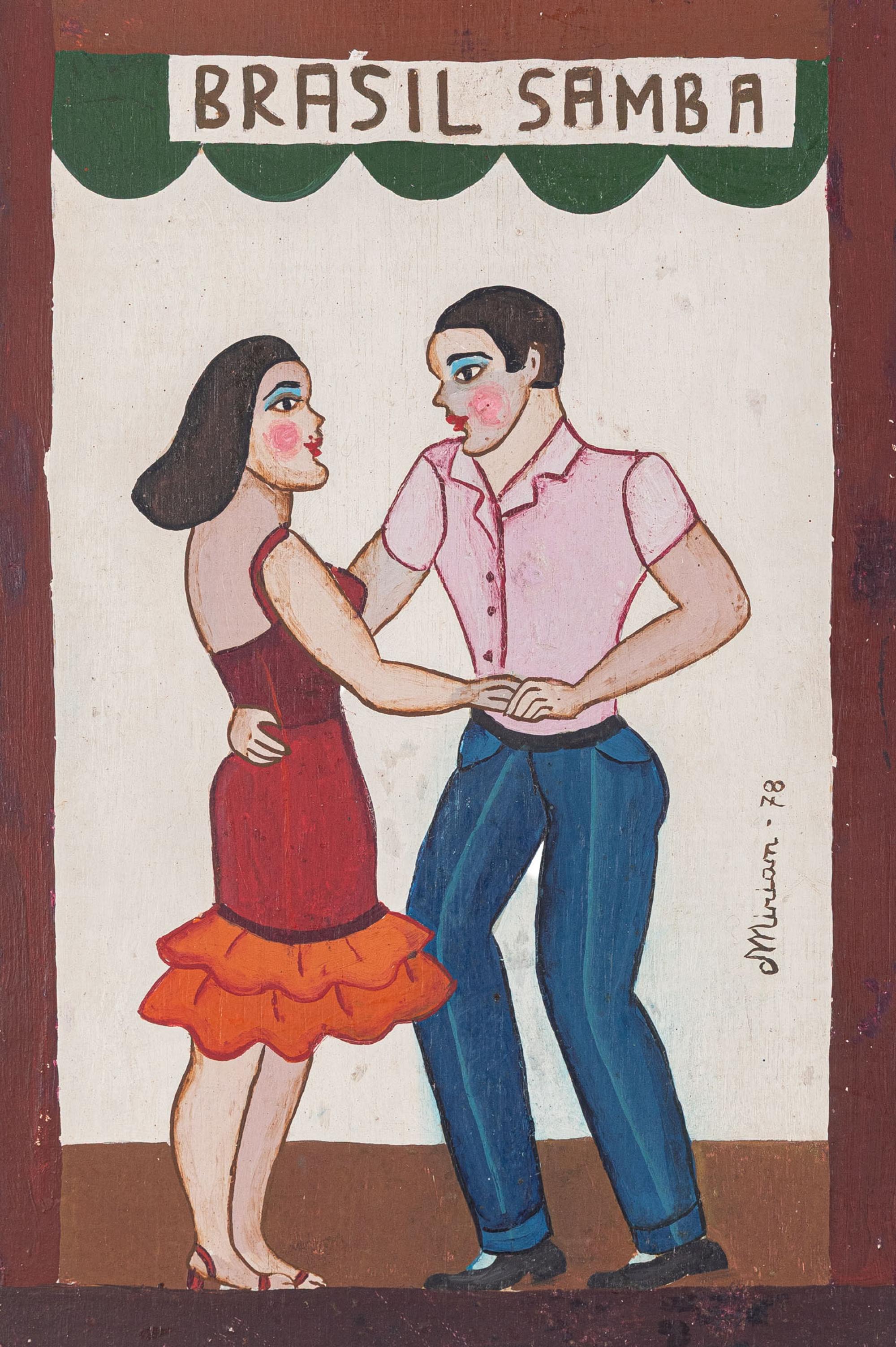 Mirian Inês da Silva - Brasil Samba, 1978, óleo sobre madeira, 35 x 24 cm
