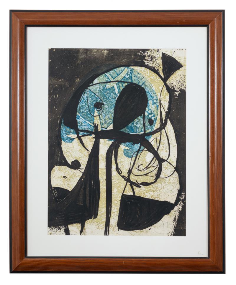 Joan Miró - La comedie de l`art, s.d, 30/30, litogravura, 75 x 56 cm