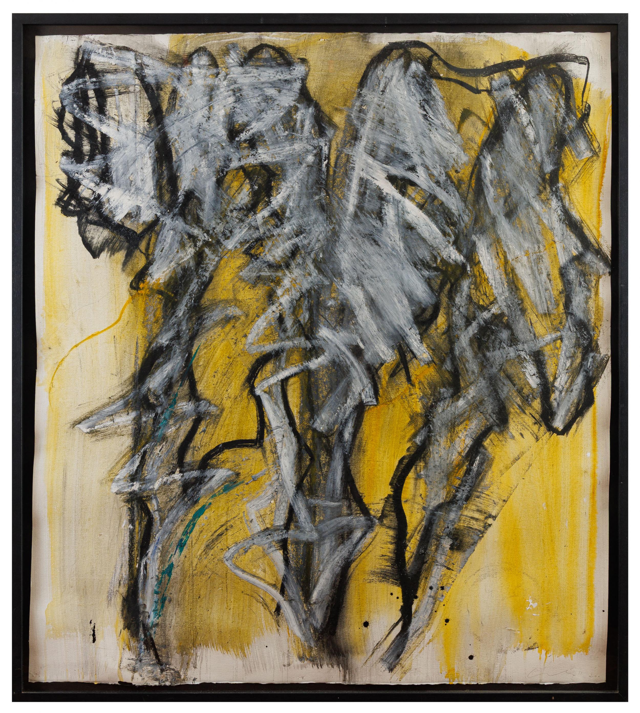 Antonio Hélio Cabral - Sem título, 2011, técnica mista sobre cartão, 125 x 110 cm