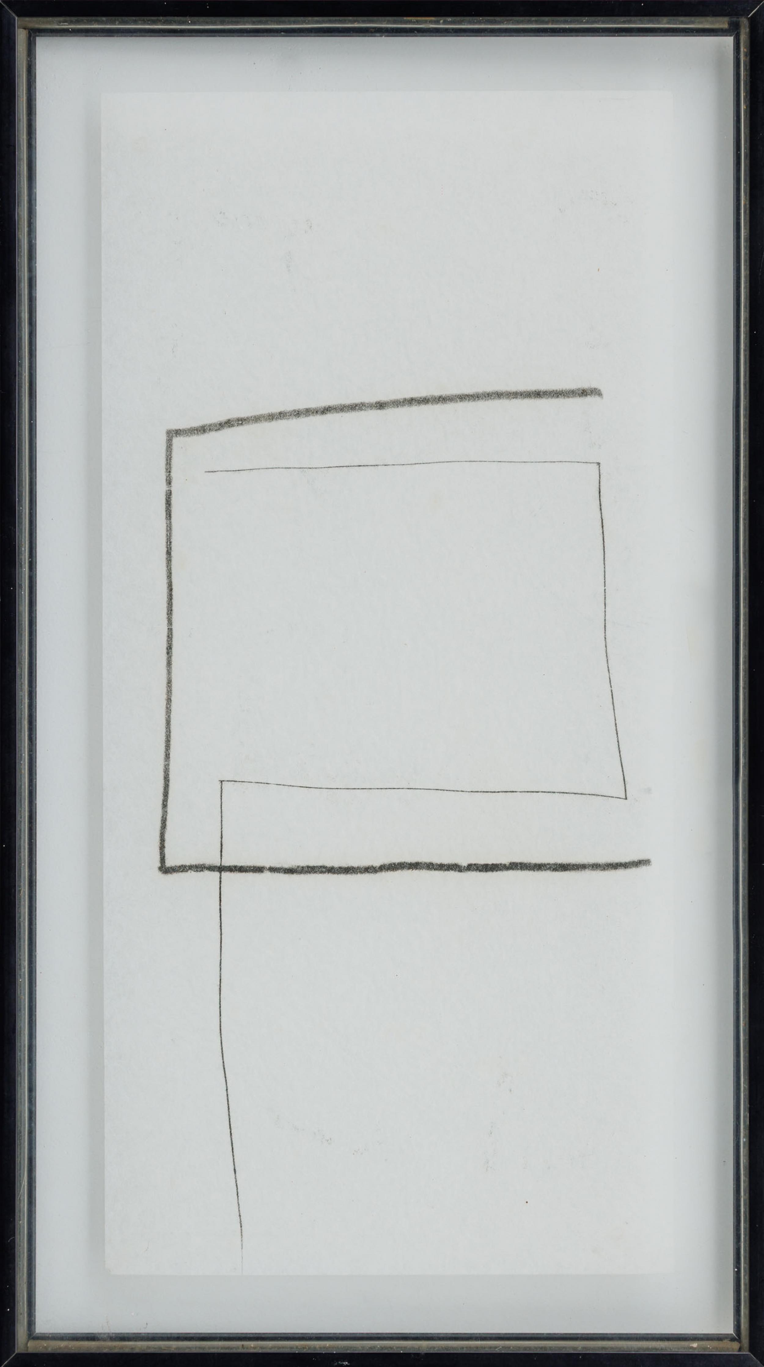 Mira Schendel - Sem título, s.d., monotipia sobre papel de arroz japonês, 47 x 23 cm