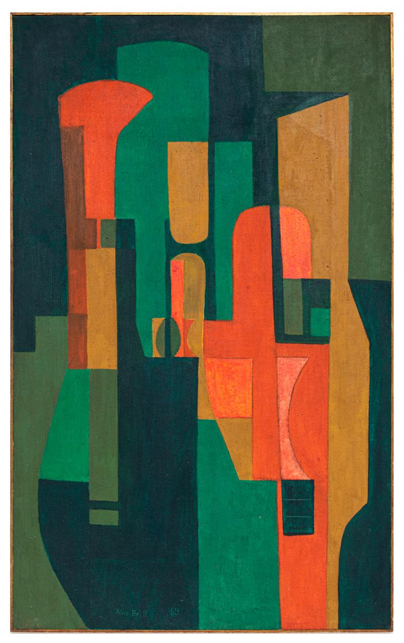 Alice Brill - Sem título, 1969, óleo sobre tela, 130 x 80 cm