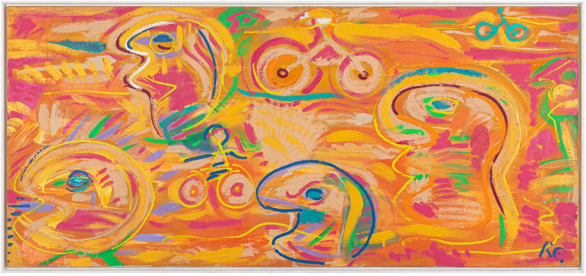 Rubens Gerchman - Infância, 1992-93, acrílica sobre tela, 73 x 160 cm