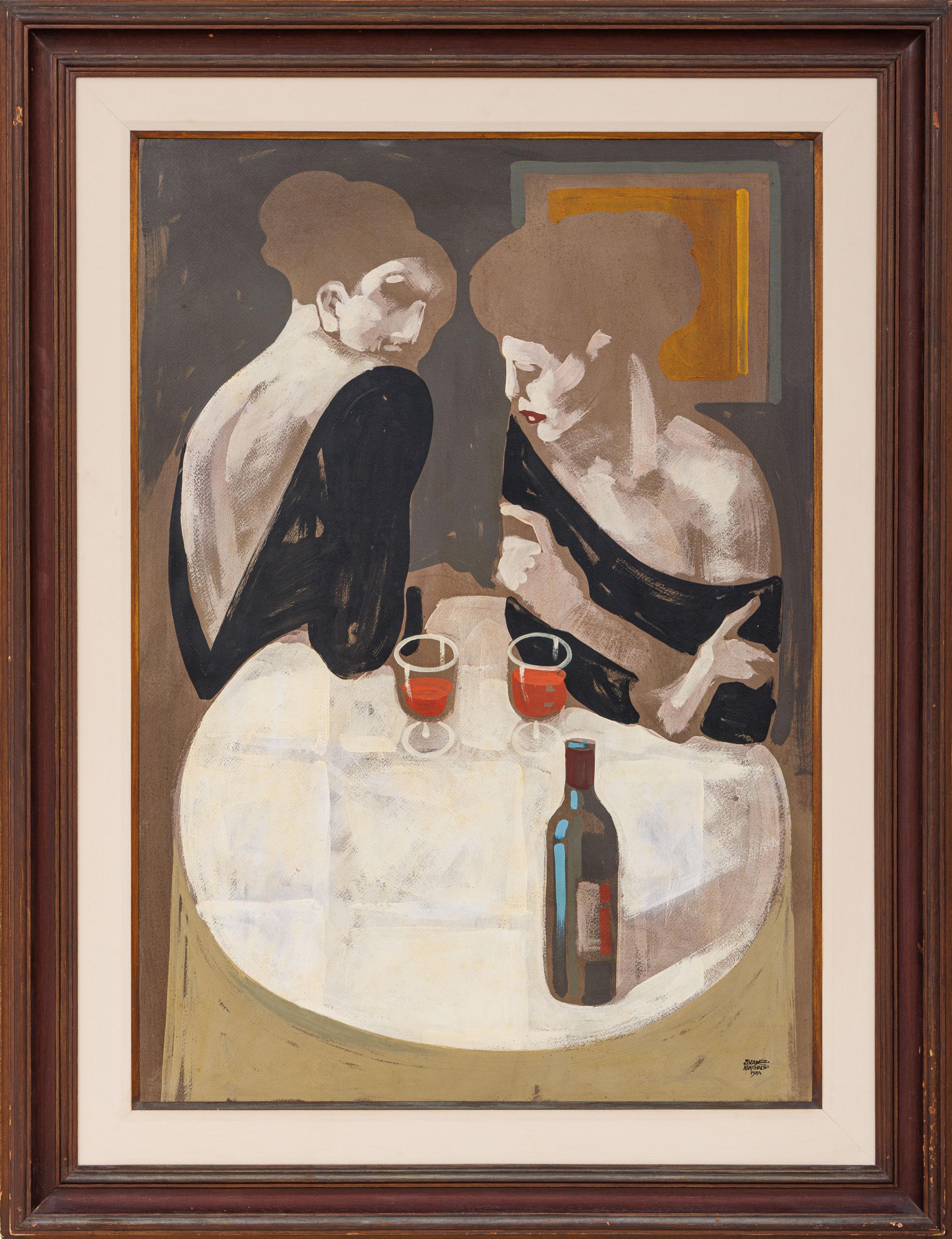 Juarez Machado - Sem título, 1984, óleo sobre cartão colada em madeira, 100 x 70 cm