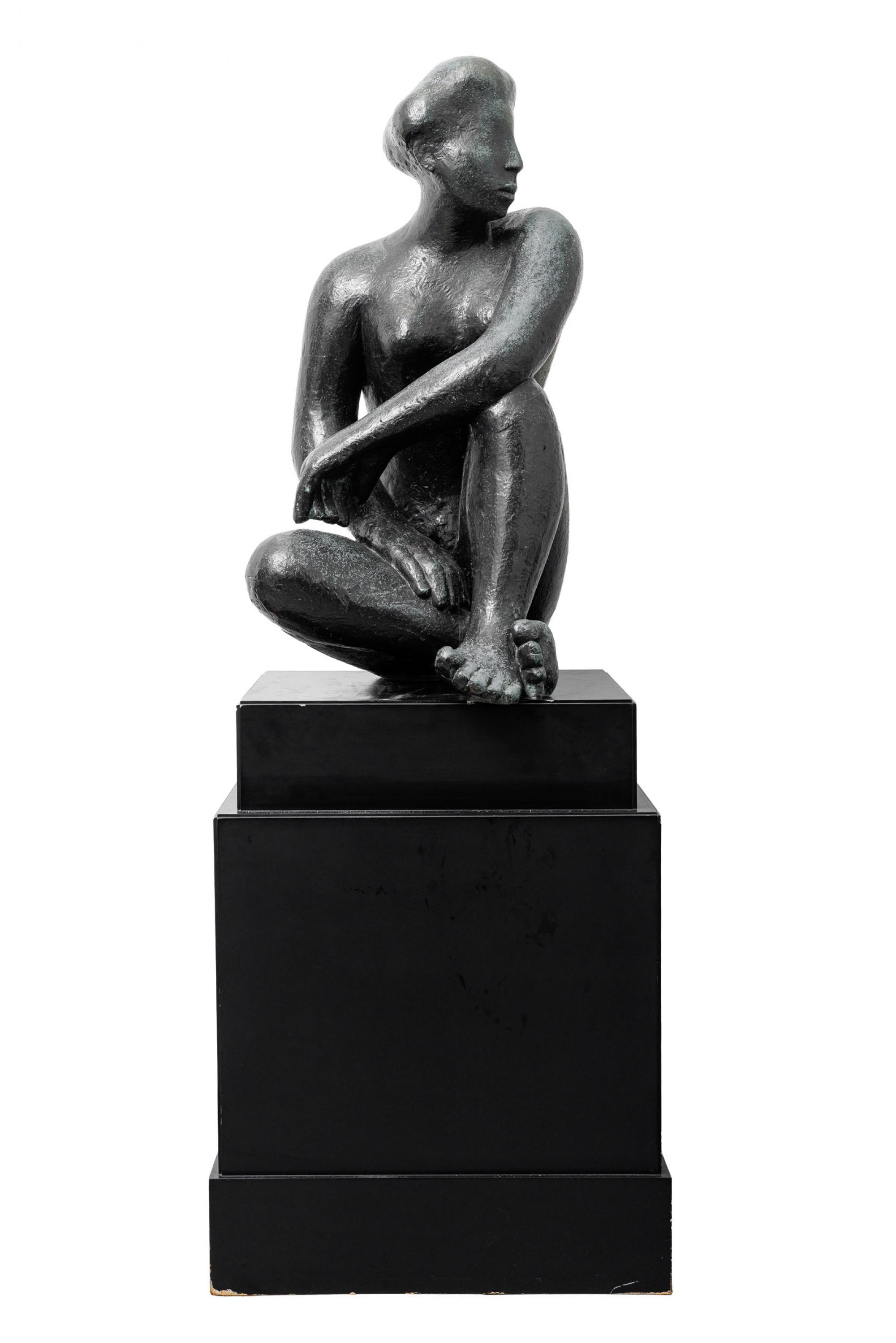 Bruno Giorgi - Montanha, 1949, escultura em bronze, 90 x 43 x 60 cm