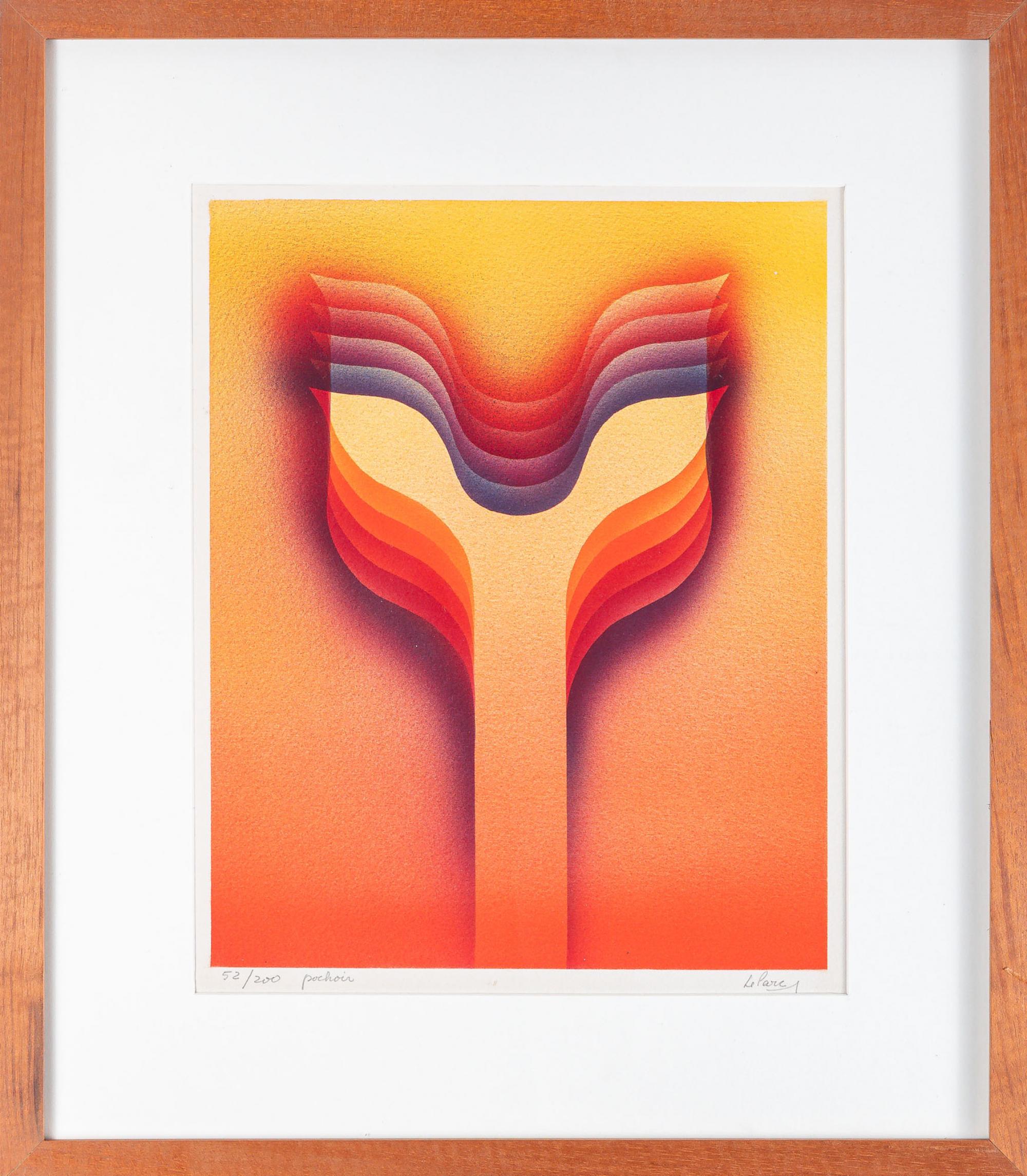Julio Le Parc - Pochoir, s.d., 52/200, serigrafia sobre papel, 30 x 24 cm