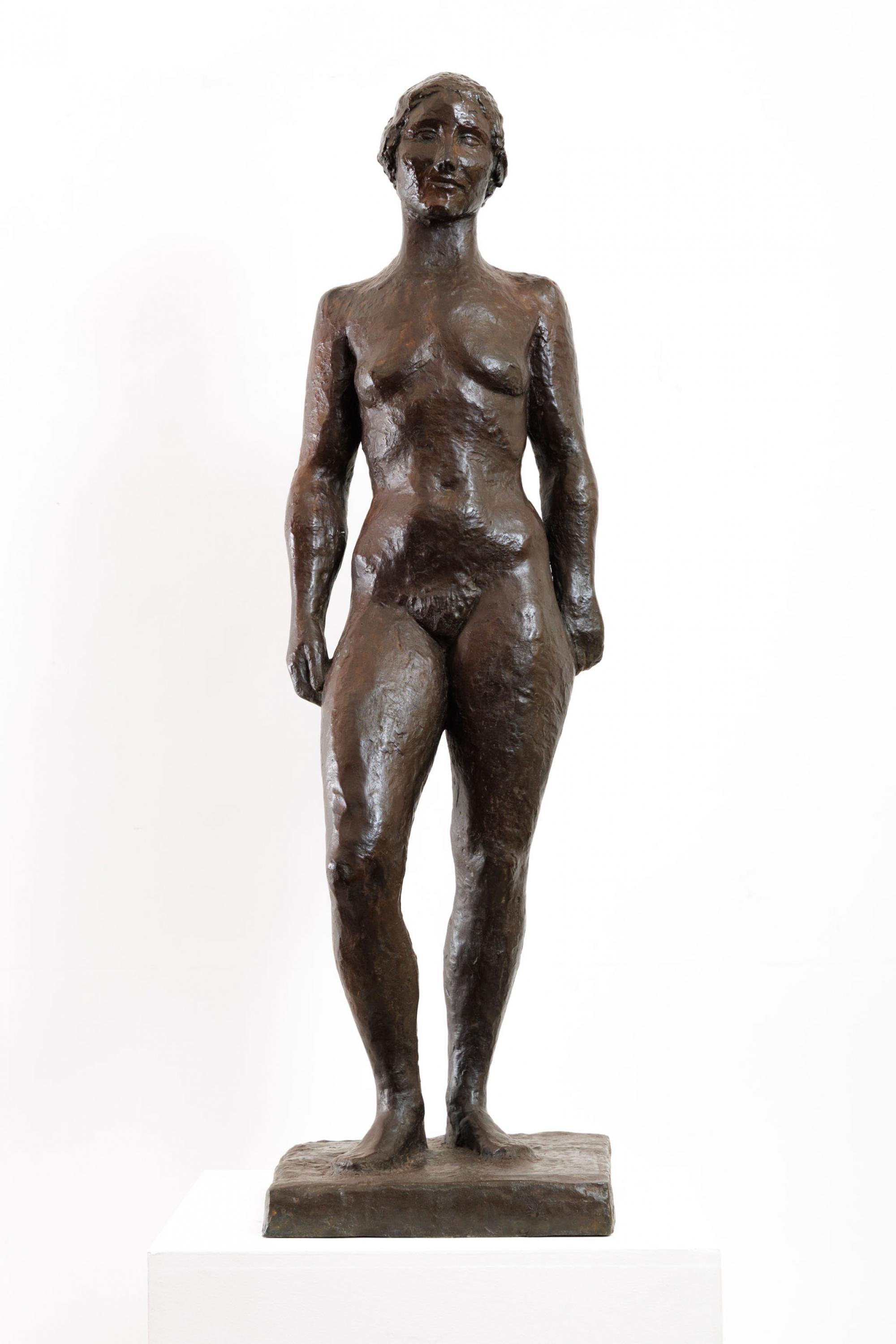 Ernesto De Fiori - Figura Feminina, 1937, escultura em bronze, 110 x 31 x 31 cm