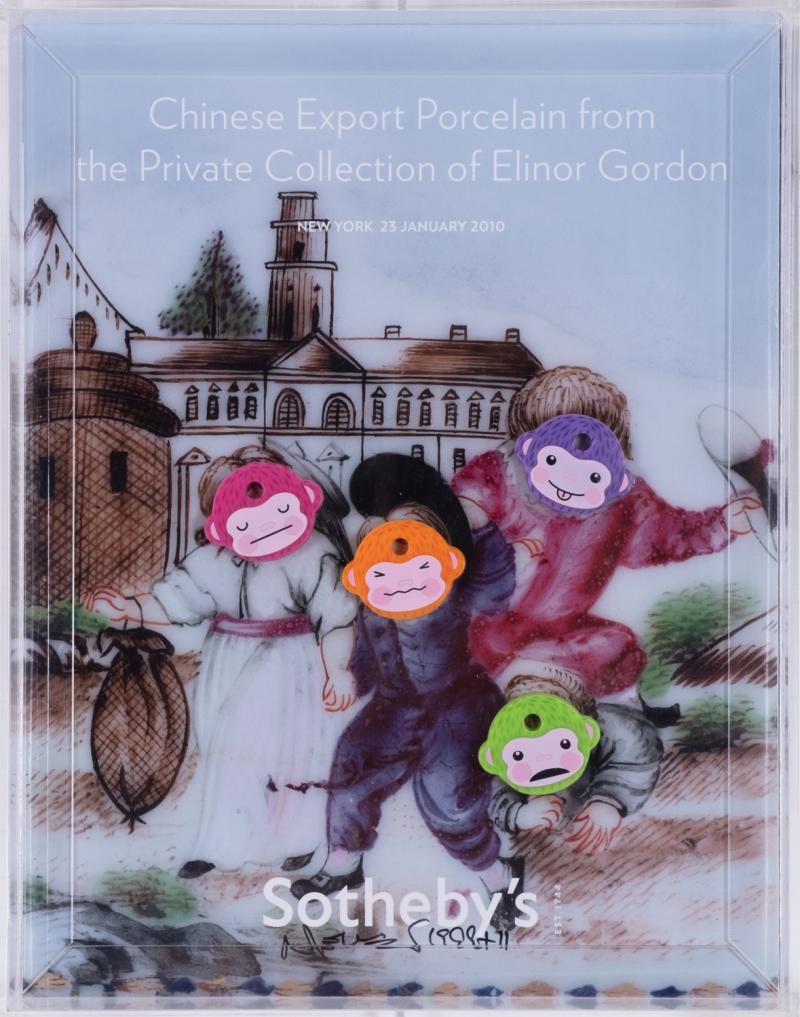 Nelson Leirner - Da série Sotheby’s - Chinese Export Porcelain from the Private Collection of Elinor Gordon 2010 técnica mista 28 x 22 x 75 cm